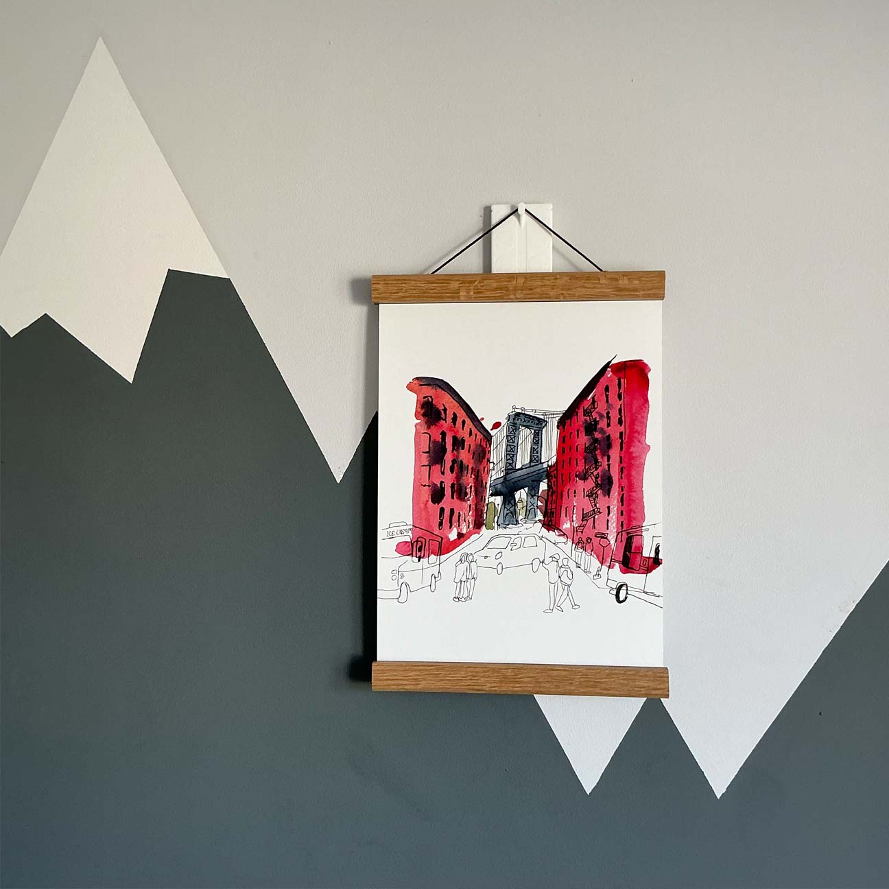 Back in Dumbo - Manhattan Bridge View Print