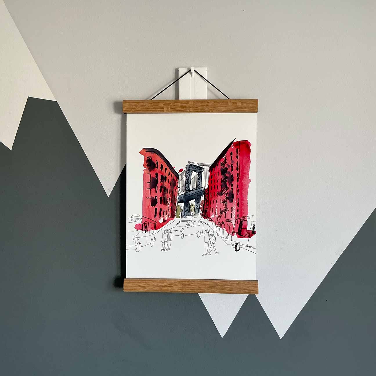 Back in Dumbo - Manhattan Bridge View Print