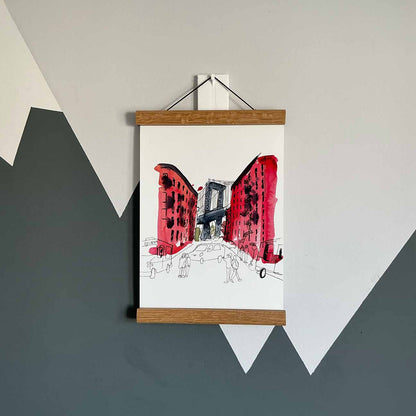 Back in Dumbo - Manhattan Bridge View Print
