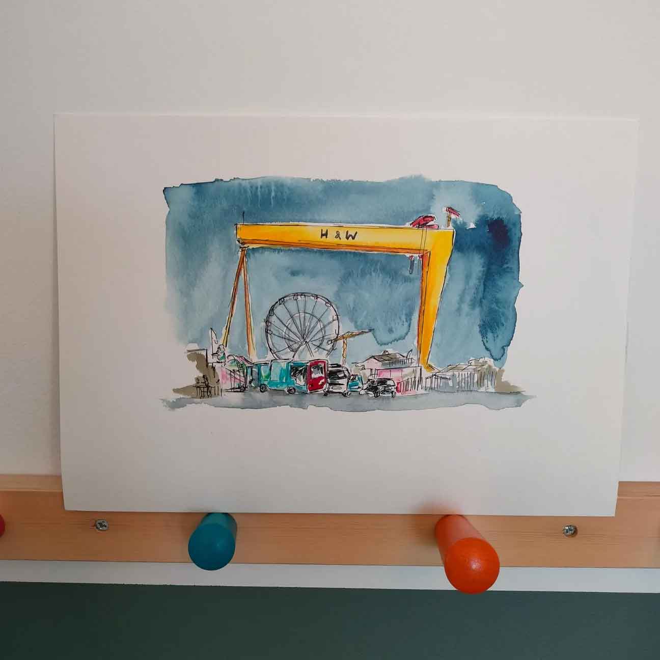 The Crane & the Carousel - Original