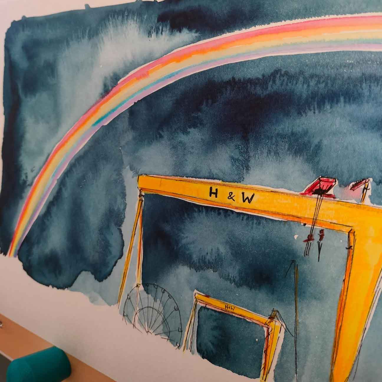 Belfast’s Promise - Original Watercolour painting