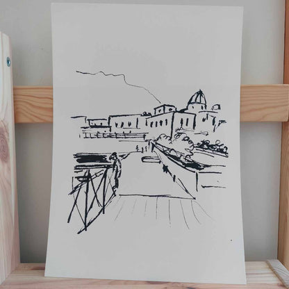 Ischia Harbour - Print