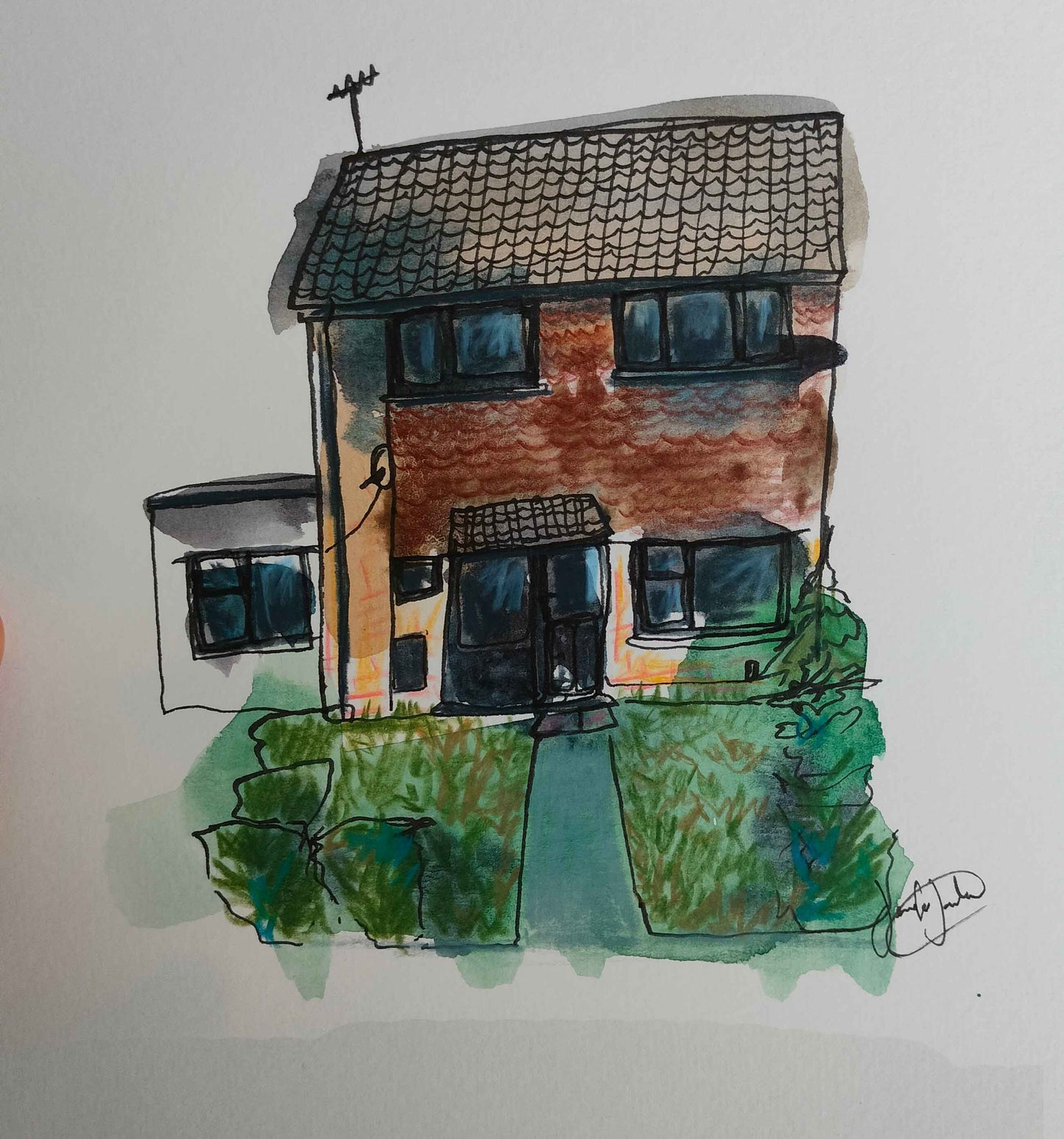 House Sketch Portrait