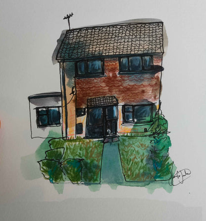 House Sketch Portrait