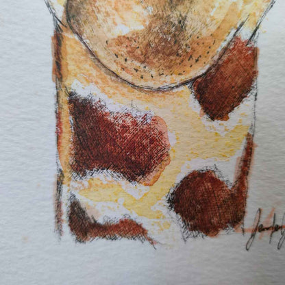 Giraffe drawing - Original