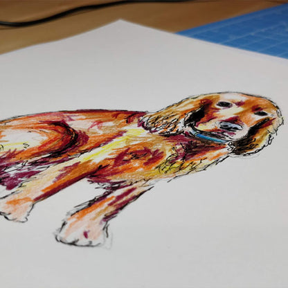 Pet Portrait - hand drawn