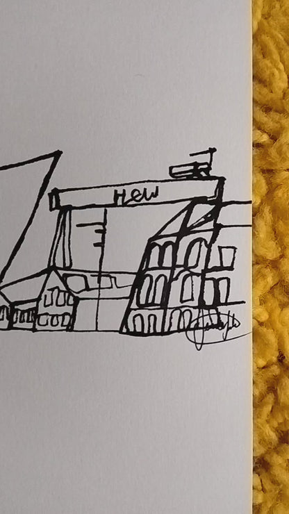 Titanic Quarter Drawing - Original