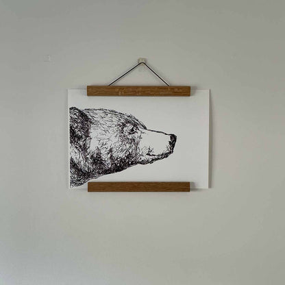 Sleepy Bear Print