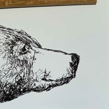 Sleepy Bear Print
