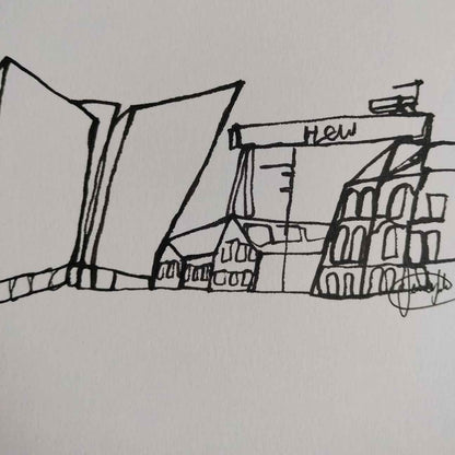 Titanic Quarter Drawing - Original