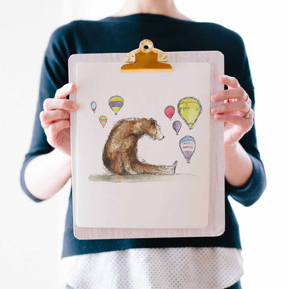 Bristol Bear & Balloons - Print