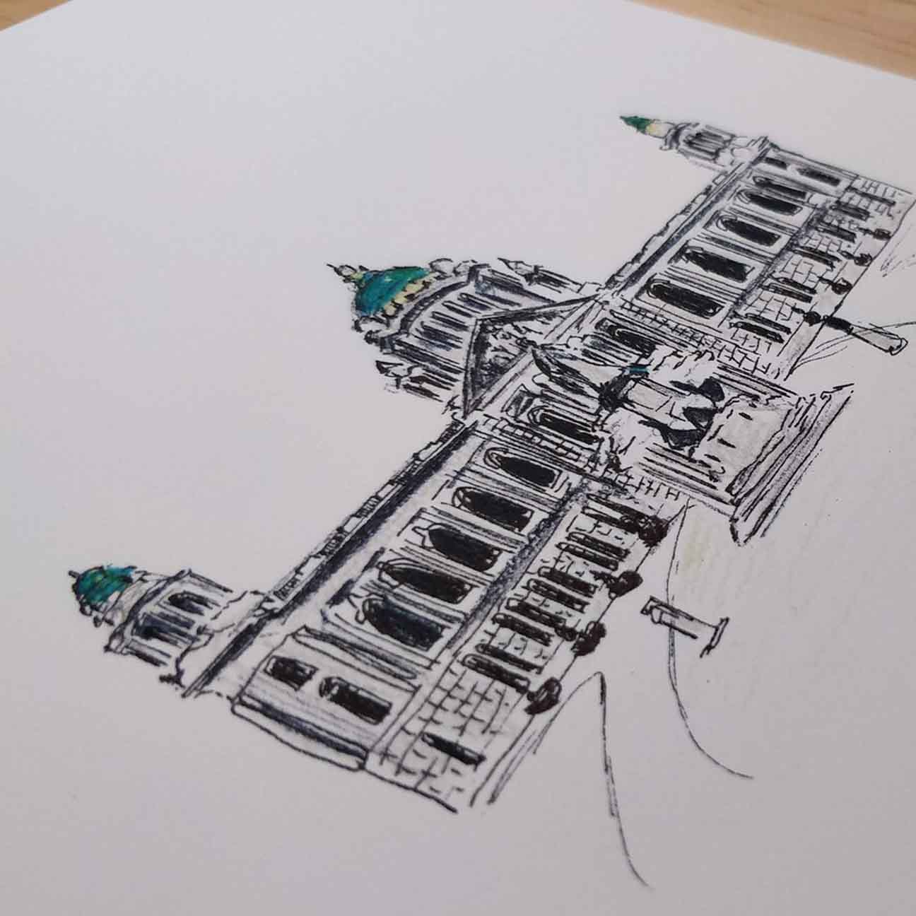 Belfast City Hall Art Print
