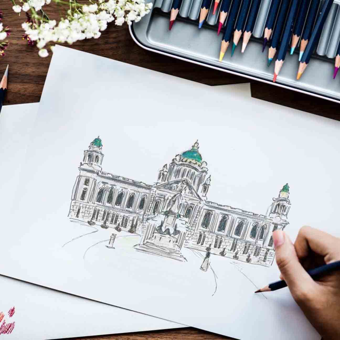 Belfast City Hall Art Print