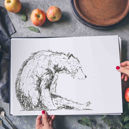 Scruffy Bear in Pen