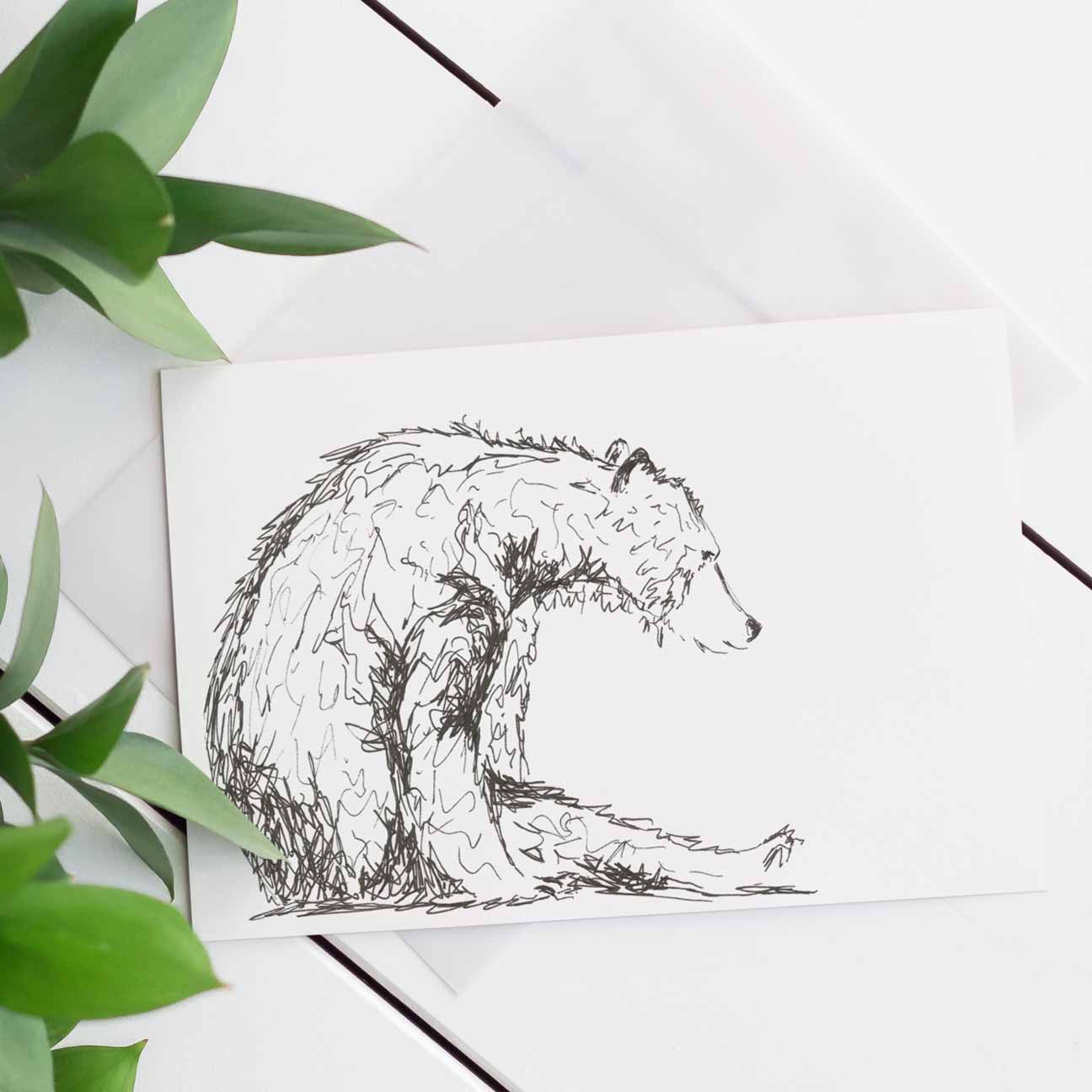 Scruffy Bear in Pen