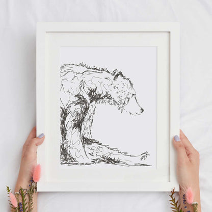 Scruffy Bear in Pen